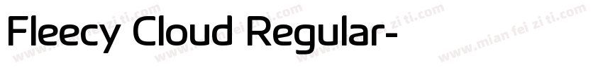 Fleecy Cloud Regular字体转换